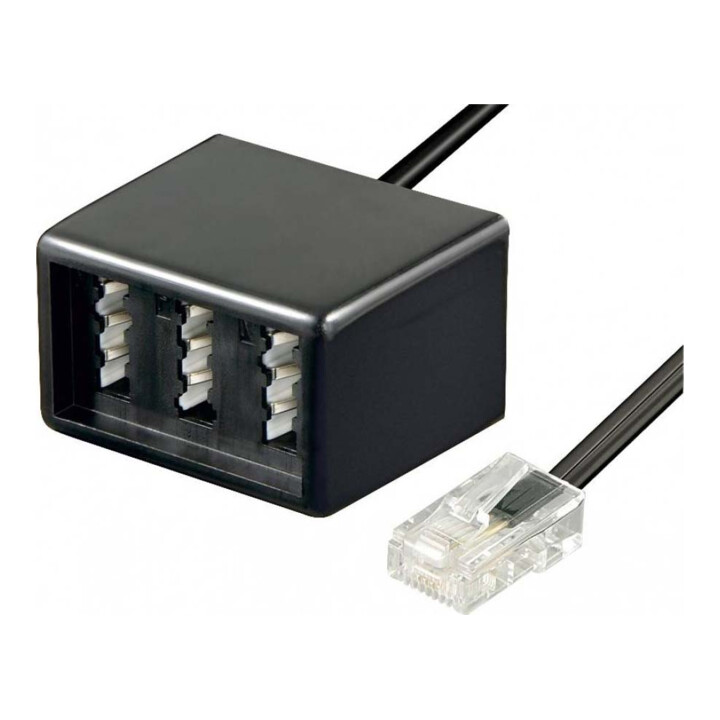 Goobay TAE Adapter NFN-RJ45 0,2m,sw,St/Bu 68024