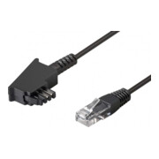 Goobay TAE-F Anschlußkabel 3m,sw,St/St 51233-3