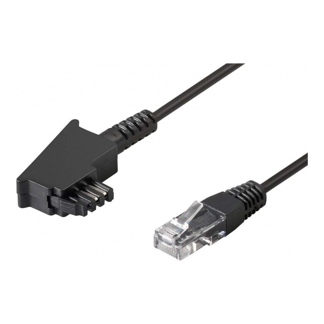 Goobay TAE-F Anschlußkabel 3m,sw,St/St 51233