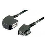 Goobay TAE-F Verlängerung 3m,sw,St/Bu 50242-3