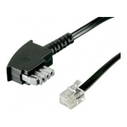 Goobay TAE-N Anschlusskabel 3m,sw,St/St 50951-3