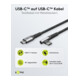 goobay USB-C Kabel 90 Grad 1m Textilumschlossen
