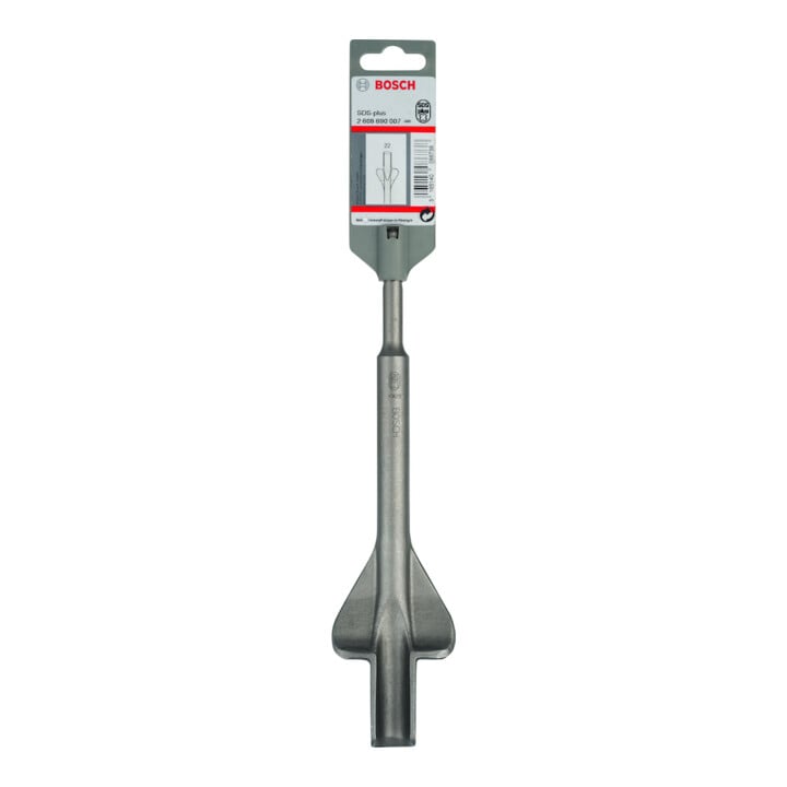 Gouge à joues de guidage/gouge droite SDS plus 250 x 22 mm