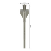 Gouge à joues de guidage SDS max 380 x 35 mm-4