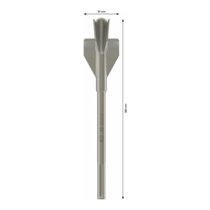 Gouge à joues de guidage SDS max 380 x 35 mm