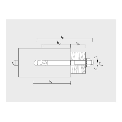 Goujon d'ancrage CELO option 7 BA plus