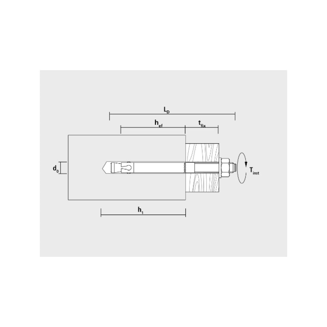 Goujon d'ancrage CELO option 7 BA plus