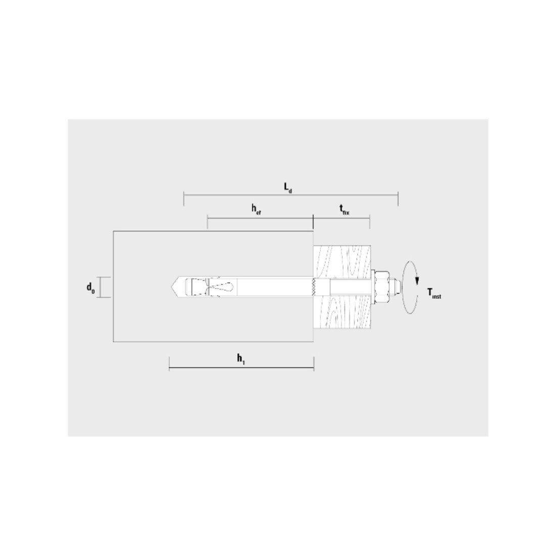 Goujon d´ancrage CE Option-1 Ref. BAZ M16-138 zingué (10 pcs) CELO
