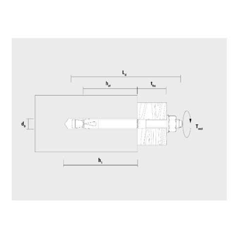 Goujon d´ancrage CE Option-1 Ref. BAZ M8-72 inox A4 (50 pcs) CELO