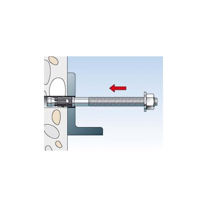 Goujon d’ancrage fischer FAZ II 10/50 en acier électrozingué