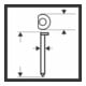 Bosch Goupille à tête fraisée 64-34 50 acier inoxydable