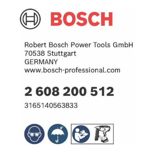 Broche à tête fraisée Bosch SK50 1,2 mm galvanisé
