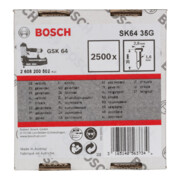 Goupille à tête fraisée Bosch SK64 35G 1,6 mm 35 mm galvanisée