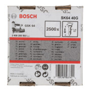 Goupille à tête fraisée Bosch SK64 40G 1,6 mm 40 mm galvanisée