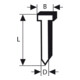 Goupille à tête fraisée Bosch SK64 50G 1,6 mm 50 mm galvanisée-1