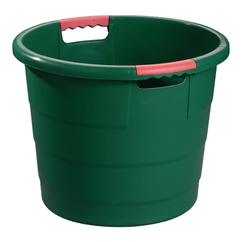 Kunststoffbehälter rd.70l PP grün D550xH425mm m.Durchfassgr.GRAF 