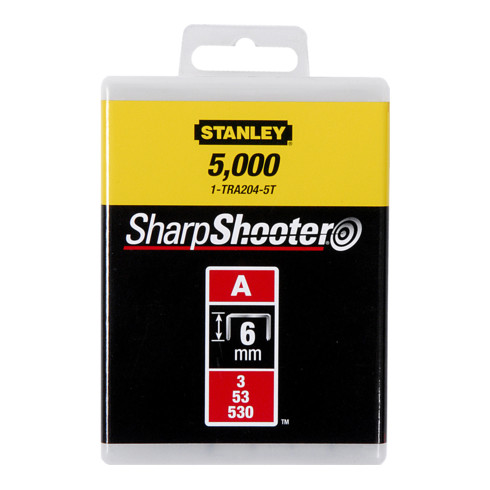 Stanley Graffette tipo A 6mm 1000pz.