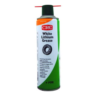 Graisse en spray du CRC GRAISSE DE LITHIUM BLANCHE en bombe aérosol de 500 ml