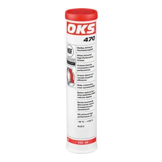 Graisse polyvalente haute performance OKS 470 NSF-H2, NLGI classe 2 cartouche blanche 400ml