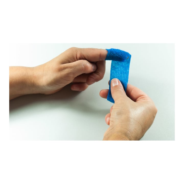 GRAMM medical Actiomedic aquatic pansement rapide, bleu, 3 cm x 7 m, auto-adhésif