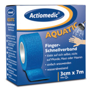 GRAMM medical Actiomedic aquatic Schnellverband, blau, 3 cm x 7 m, selbsthaftend