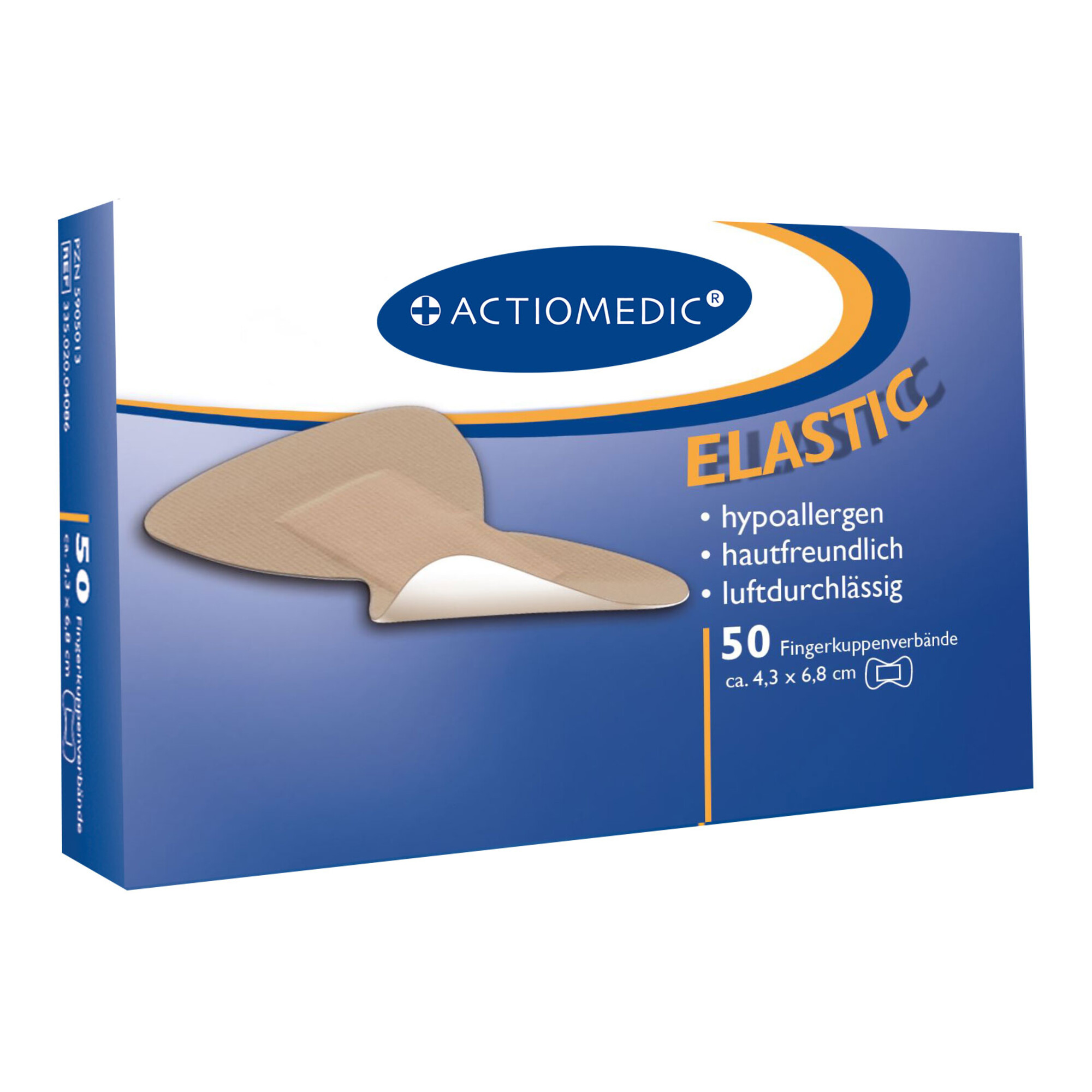 GRAMM medical Actiomedic elastic Fingerkuppenverbände,hautfarben, Pack à 50 Stück
