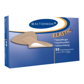 GRAMM medical Actiomedic pansements élastiques pour bouts de doigts, couleur chair, pack de 50 pièces