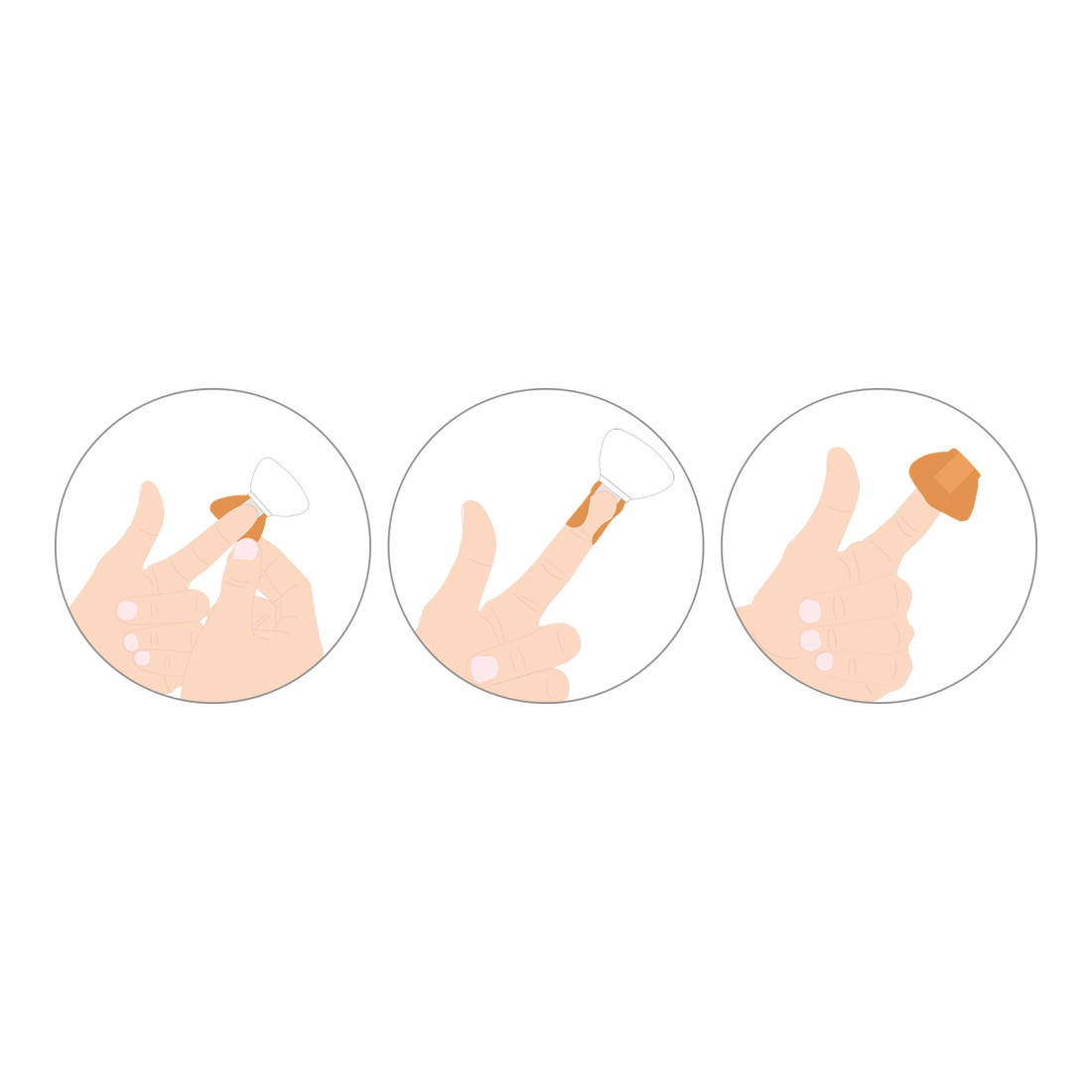 GRAMM medical Actiomedic pansements élastiques pour bouts de doigts, couleur chair, pack de 50 pièces