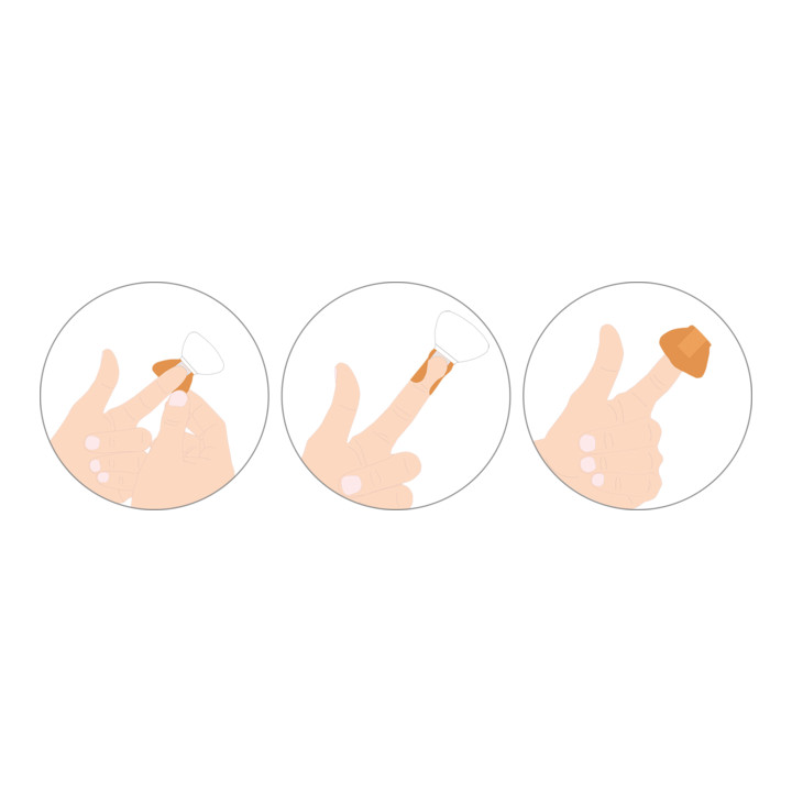 GRAMM medical Actiomedic pansements élastiques pour bouts de doigts, couleur chair, pack de 50 pièces