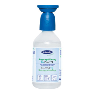 GRAMM Medical Actiomedic® Augenspülflasche mit phosphatgepufferter Spüllösung BioPhos74 4,9% 500 ml