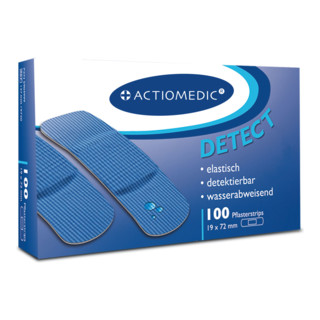 GRAMM Medical Actiomedic® DETECT + AQUATIC Pflasterstrips 19 x 72 mm