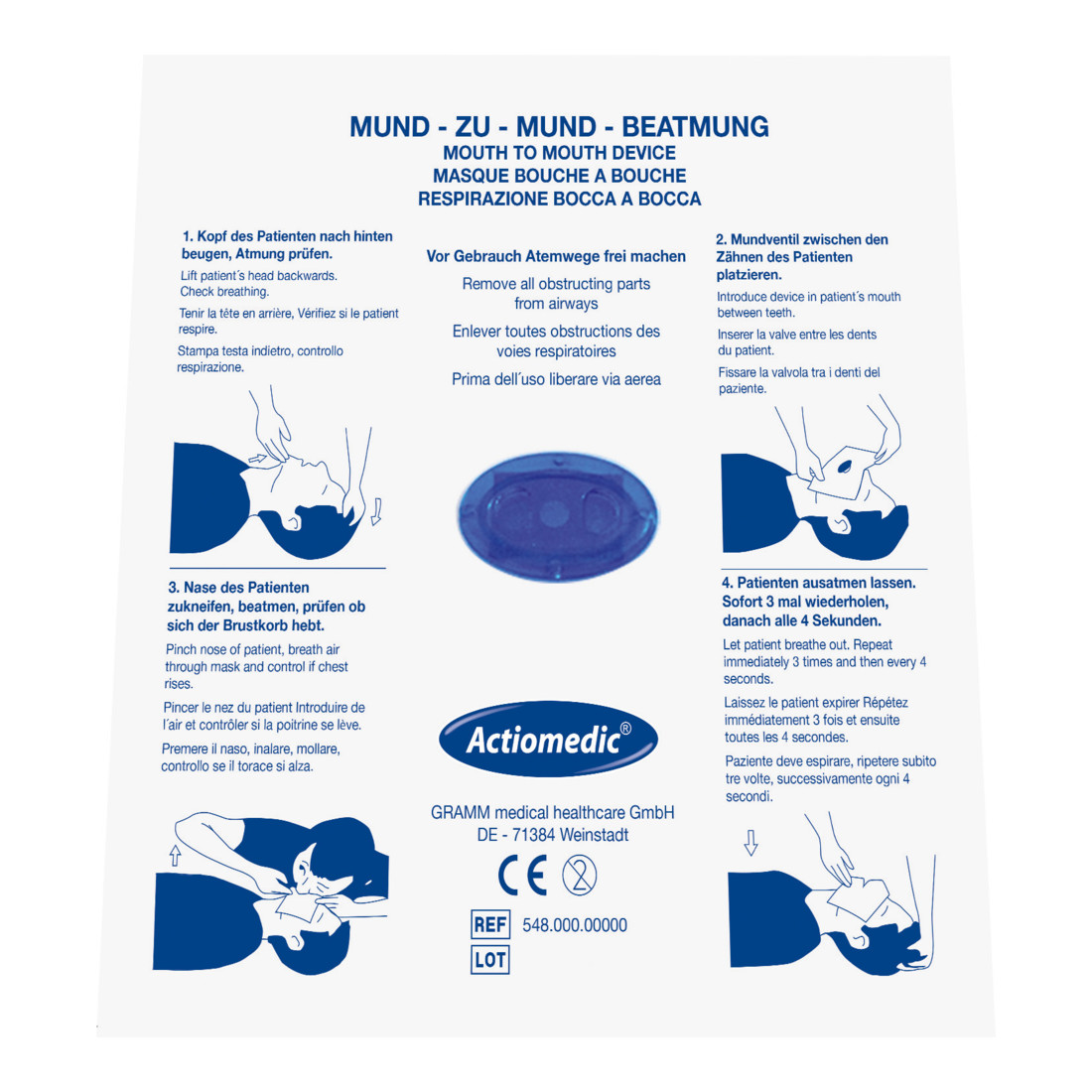 Gramm Medical Actiomedic® masque de ventilation