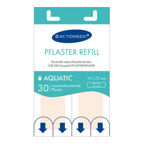 Gramm Medical EasyAid Bandes de recharge 19 x 72 mm AQUATIC