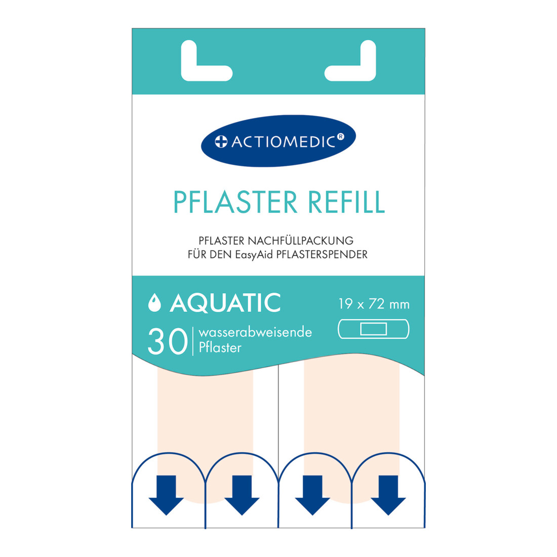 Gramm Medical EasyAid Bandes de recharge 19 x 72 mm AQUATIC