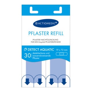Gramm Medical EasyAid Bandes de recharge 19 × 72 mm DETECT/AQUATIC