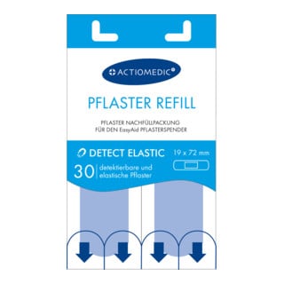 Gramm Medical EasyAid Bandes de recharge 19 x 72 mm DÉTECTABLE/ÉLASTIQUE