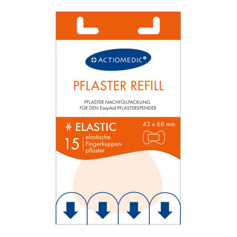 Gramm Medical EasyAid Recharge pansements pour bouts de doigts ÉLASTIQUE