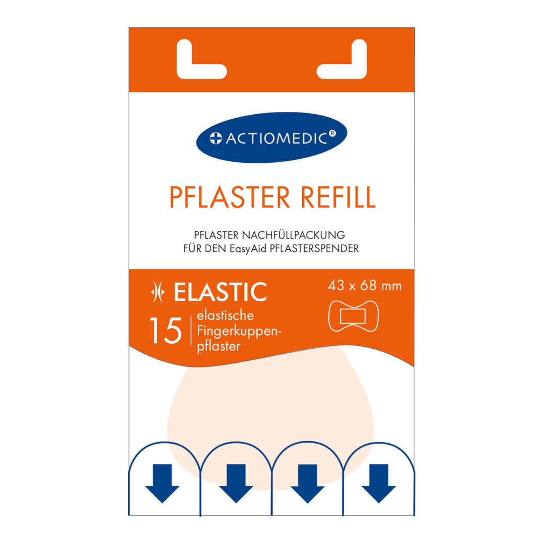 Gramm Medical EasyAid Recharge pansements pour bouts de doigts ÉLASTIQUE