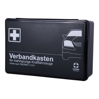 GRAMM Medical KFZ-Verbandkasten mit ÖNORM V 5101 schwarz