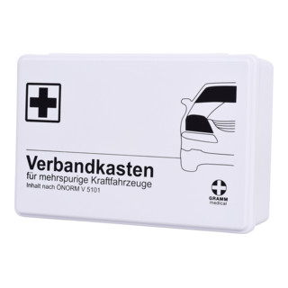 Gramm Medical KFZ-Verbandkasten mit ÖNORM V 5101 weiß