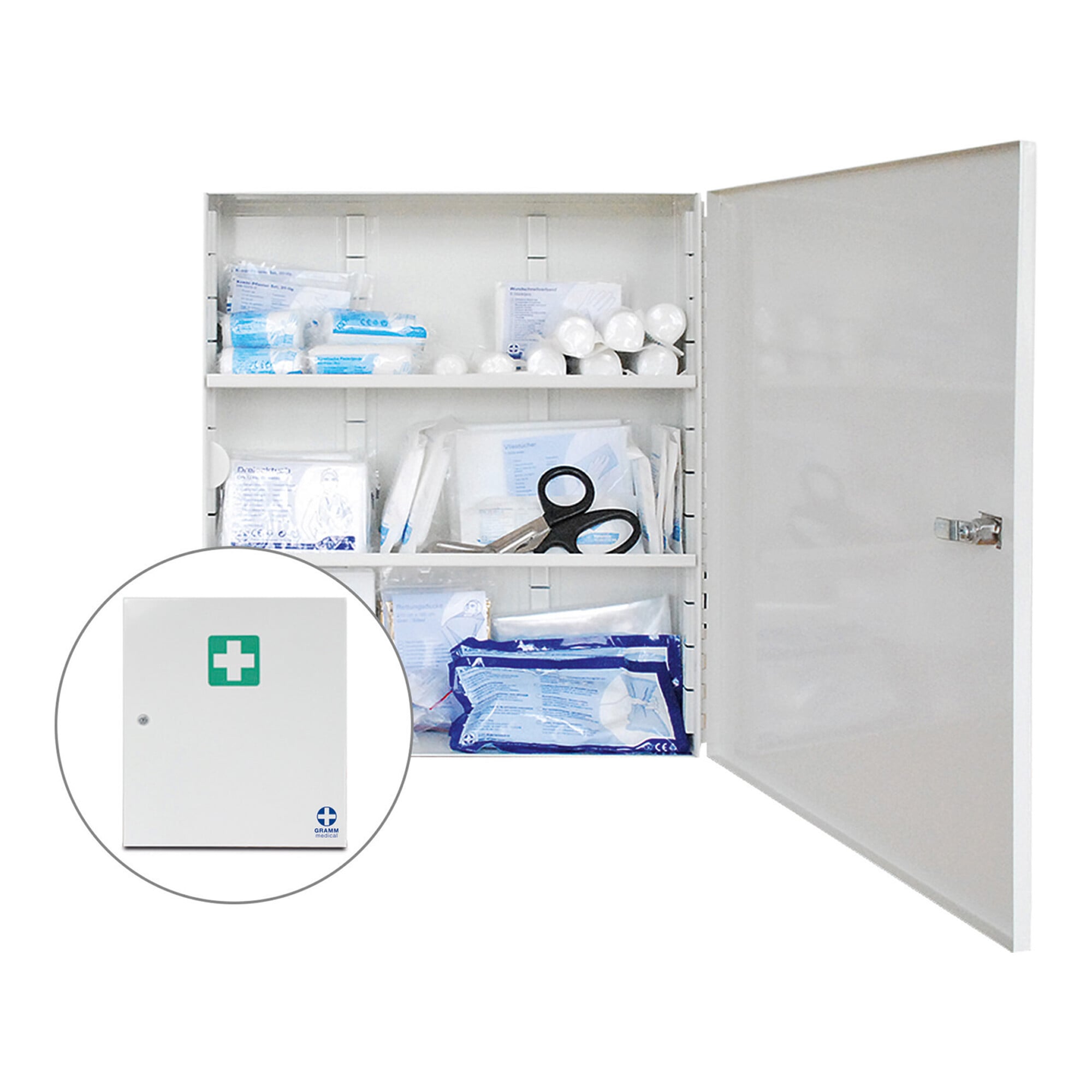 GRAMM medical Metall-Verbandschrank B DIN 13 169