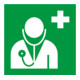 Gramm Medical Symbol Arzt, Kunststoff langnachleuchtend, selbstklebend-1