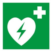 Défibrillateur Gramm Medical Symbol, plastique photoluminescent, auto-adhésif-1