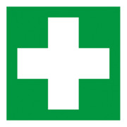 Gramm Medical Symbol Erste Hilfe, Kunststoff langnachleuchtend, selbstklebend