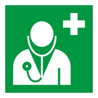 Gramme symbole médical médecin, feuille autocollante