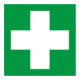 Symbole médical Gramm Premiers secours, plastique photoluminescent, auto-adhésif-1