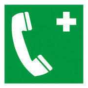 Gramm Symbole médical téléphone d'urgence, plastique photoluminescent, autocollant-1