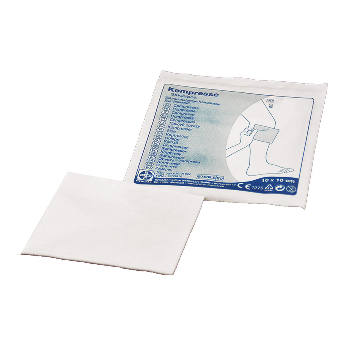 Gramm Medical Wundkompresse steril, 50 x 50 mm