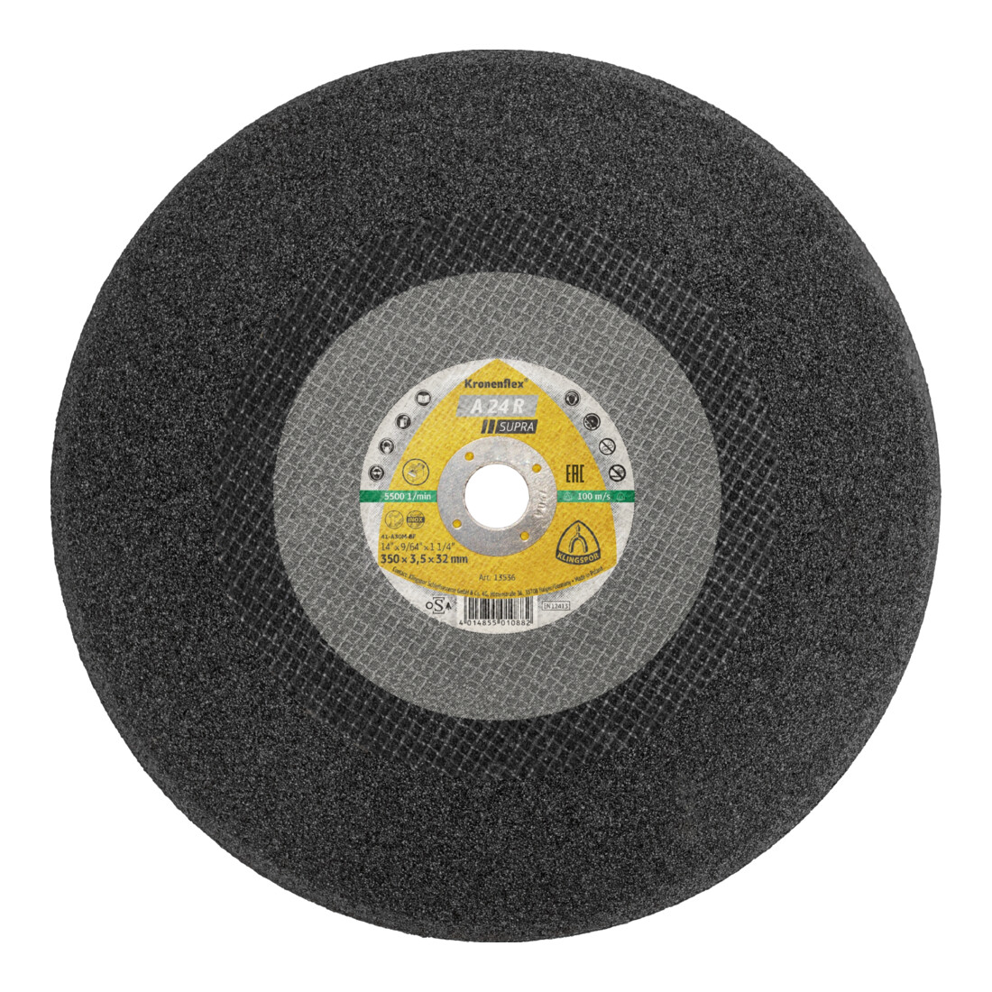 Grand disque de coupe Klingspor A 24 R300 x 3 x 30 mm plat