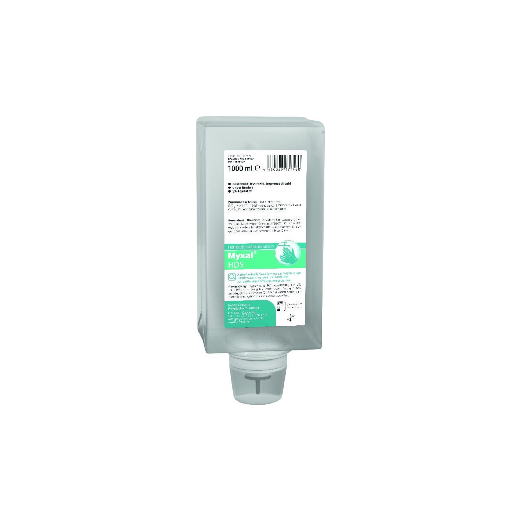 GREVEN Myxal HDS Händedekon- tamination 1L Flasche ; PGP